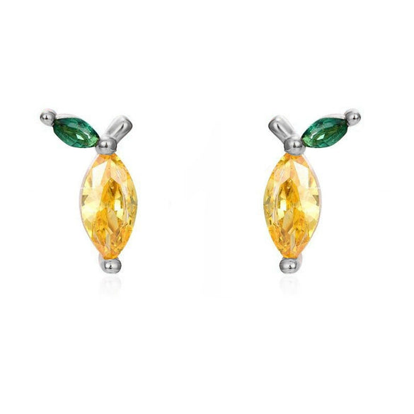 Wholesale Earrings Copper Plated Real Gold Zirconia Animal Zodiac Style