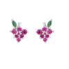 Wholesale Earrings Copper Plated Real Gold Zirconia Animal Zodiac Style