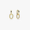 Wholesale Earrings Copper Plated With Real Gold Geometric Square Hoop Dangle Minimalist Style For Women