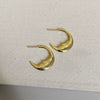 Wholesale Earrings Copper Real Gold Plated Retro Art Geometric Moon Figure Women's