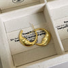 Wholesale Earrings Copper Real Gold Plated Retro Art Geometric Moon Figure Women's