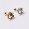 Wholesale Earrings Copper Silver Gold Heart Arrow Electroplating Style