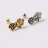 Wholesale Earrings Copper Silver Gold Heart Arrow Electroplating Style