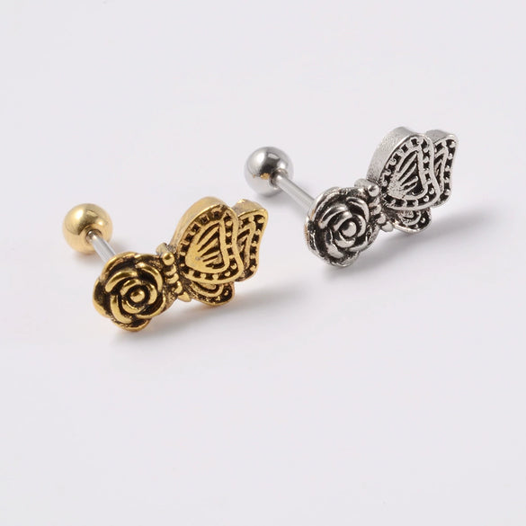 Wholesale Earrings Copper Silver Gold Heart Arrow Electroplating Style