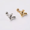 Wholesale Earrings Copper Silver Gold Heart Arrow Electroplating Style