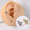 Wholesale Earrings Copper Silver Gold Heart Arrow Electroplating Style