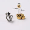 Wholesale Earrings Copper Silver Gold Heart Arrow Electroplating Style