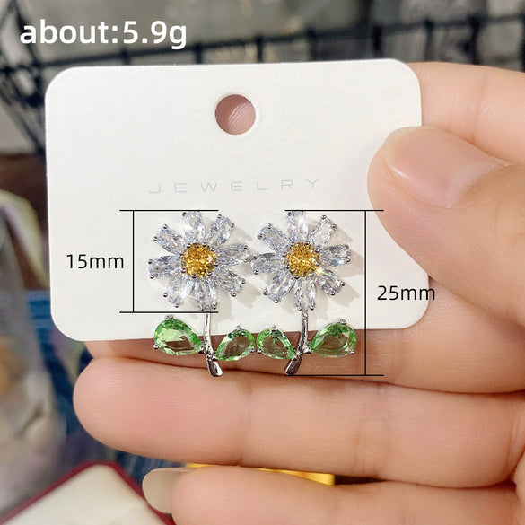 Wholesale Earrings Copper Small Flower Design