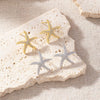 Wholesale Earrings Copper Starfish Animal Zodiac Electroplated Retro Style For Women