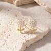 Wholesale Earrings Copper Starfish Animal Zodiac Electroplated Retro Style For Women