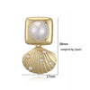 Wholesale Earrings Copper Starfish Shell Heart Bow Pearl Fashion Animal Zodiac Style