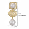 Wholesale Earrings Copper Starfish Shell Heart Bow Pearl Fashion Animal Zodiac Style