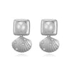 Wholesale Earrings Copper Starfish Shell Heart Bow Pearl Fashion Animal Zodiac Style
