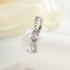 Wholesale Earrings Copper Sweet Style Geometric Drop Shape Inlaid Zircon