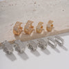 Wholesale Earrings Copper U Shape Microinlaid With Diamond Electroplating Light Luxury Style