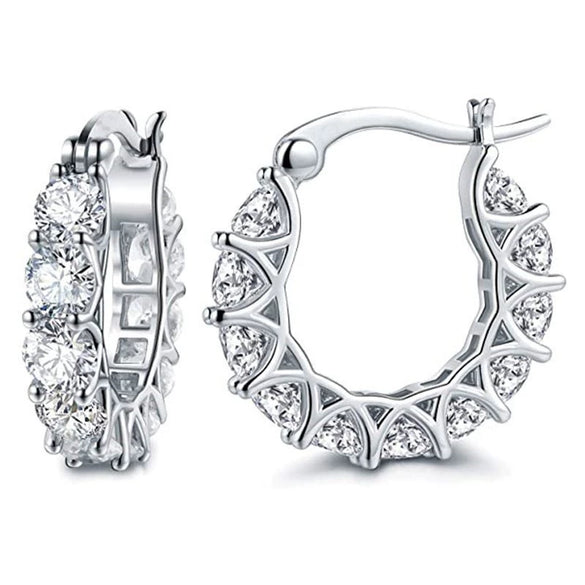 Wholesale Earrings Copper U Shaped Electroplated Simple Light Luxury Style For Women