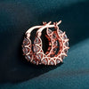 Wholesale Earrings Copper U Shaped Electroplated Simple Light Luxury Style For Women