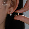 Wholesale Earrings Copper Zinc Alloy Gold Plated Micro Inlaid Zircon Cute Rabbit Style