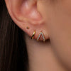Wholesale Earrings Copper Zircon Geometric Style For Women