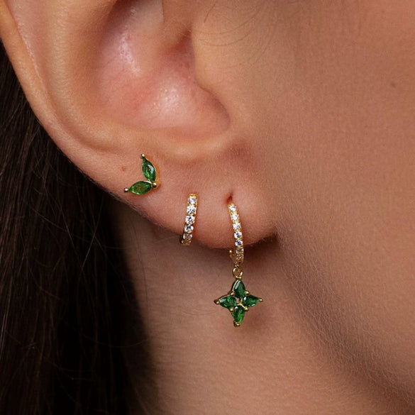 Wholesale Earrings Copper Zircon Geometric Style For Women