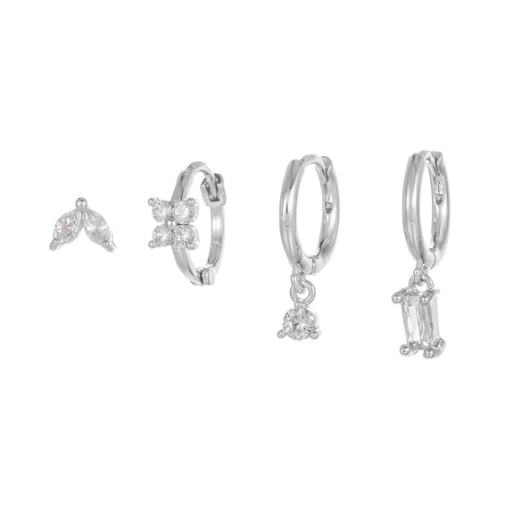 Wholesale Earrings Copper Zircon Geometric Style For Women