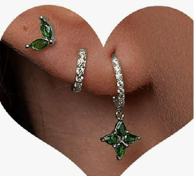 Wholesale Earrings Copper Zircon Geometric Style For Women