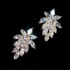 Wholesale Earrings Copper Zircon Horse Eye Shape Flower Design For Women