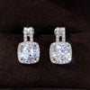 Wholesale Earrings Copper Zircon Simple Geometric Style For Women