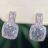 Wholesale Earrings Copper Zircon Simple Geometric Style For Women