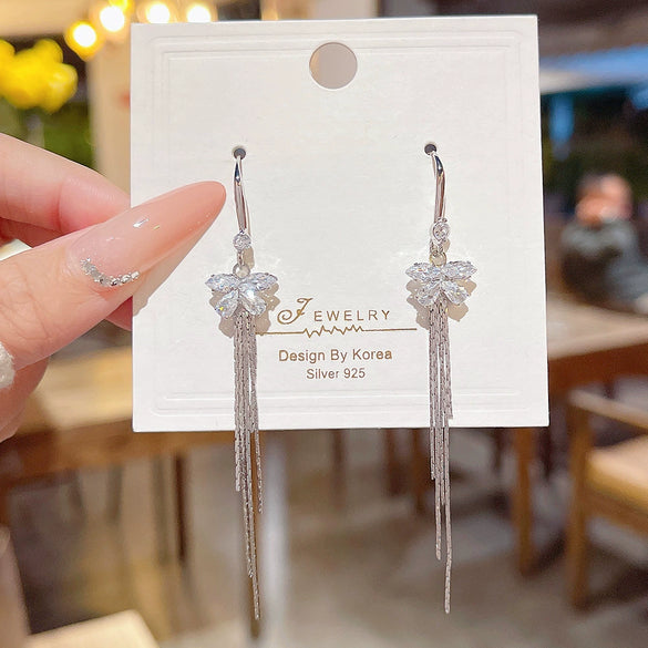 Wholesale Earrings Copper Zirconia Insect Shape Light Luxury Fashion
