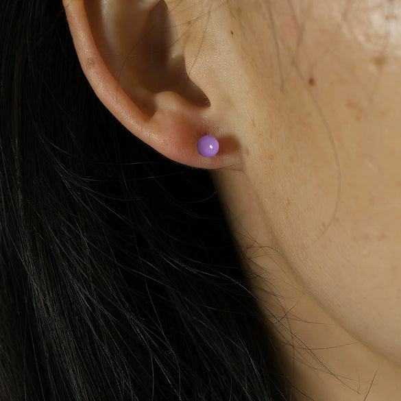 Wholesale Earrings Epoxy Dropshaped Cartoon Geometric Electroplating
