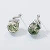 Wholesale Earrings Geometric Agate 925 Silver Elegance Diamond Style