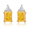 Wholesale Earrings Geometric Style S925 Sterling Silver Ice Flower Cut High Carbon Diamond Electroplated For Women