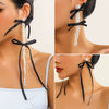 Wholesale Earrings Imitation Pearl Ribbon Bow Tie Handmade