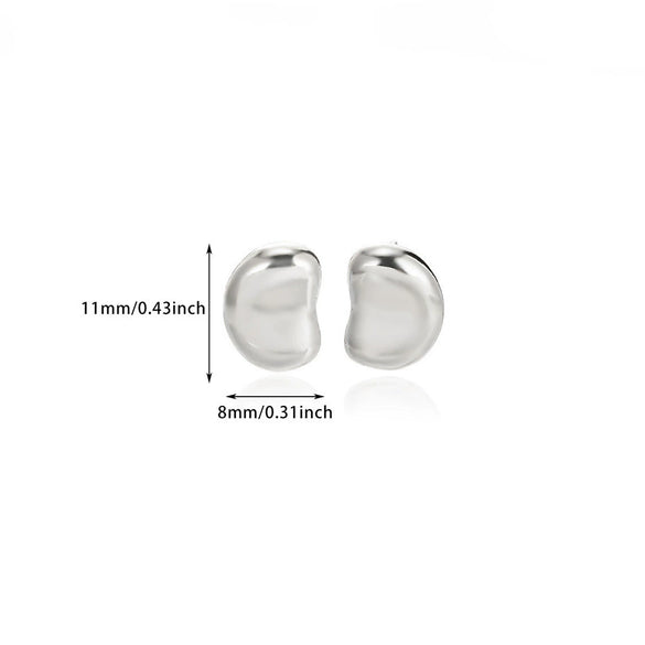 Wholesale Earrings Imitation Pearl Stainless Steel French Retro Bow Shape Electroplated For Women