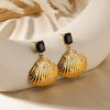 Wholesale Earrings Imitation Pearl Stainless Steel French Retro Bow Shape Electroplated For Women
