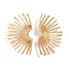Wholesale Earrings Iron Geometric Punk Style Fanshaped Electroplated For Women