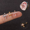 Wholesale Earrings Metal Inlaid Zircon Crown Style Stainless Steel