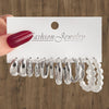 Wholesale Earrings Mixed Materials Geometric Inlaid Pearl Sweet Style For Women