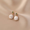 Wholesale Earrings Natural Freshwater Pearl Geometric Baroque Irregular Style
