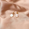 Wholesale Earrings Natural Freshwater Pearl Geometric Baroque Irregular Style