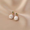 Wholesale Earrings Natural Freshwater Pearl Geometric Baroque Irregular Style