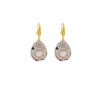 Wholesale Earrings Natural Pearl Baroque Tourmaline Colorful Retro Medieval Style Electroplating