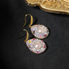 Wholesale Earrings Natural Pearl Baroque Tourmaline Colorful Retro Medieval Style Electroplating