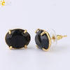 Wholesale Earrings Natural Stone Alloy Accessories Gold Plated Minimalist Style
