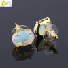 Wholesale Earrings Natural Stone Alloy Accessories Gold Plated Minimalist Style