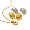 Wholesale Earrings Oval Stainless Steel Geometric Electroplated For Women