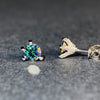 Wholesale Earrings 925 Pure Silver Moissanite Dragon Claw Hiphop Animals Zodiac Style