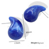 Wholesale Earrings Resin Dropshaped Dripping Oil Style