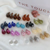 Wholesale Earrings Resin Dropshaped Dripping Oil Style